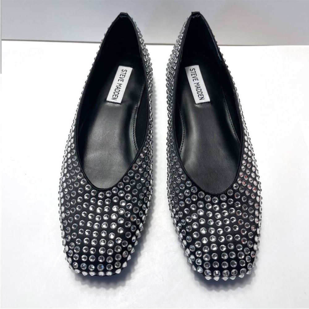 STEVE MADDEN Delphine Rhinestone Square
Toe Ballet Flat - Picture 5 of 11